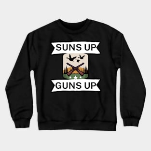 Suns up guns up Crewneck Sweatshirt